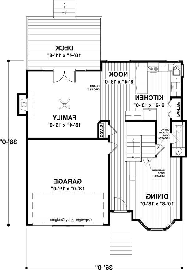 Lower Level Floorplan image of The Montrose House Plan